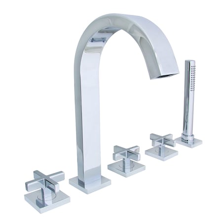 Speakman Manual Roman Tub Faucet, Polished Chrome 5 Hole SB-2531